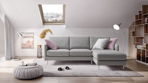 LeComfort Divano Angolare a destro 4 posti Mimes Grigio