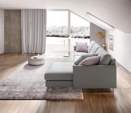 LeComfort Divano Angolare a destro 4 posti Mimes Grigio
