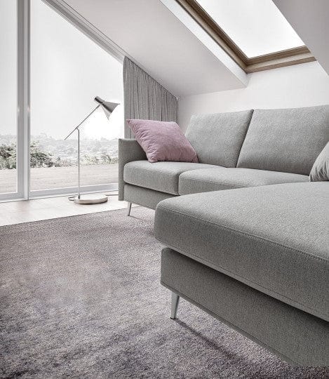 LeComfort Divano Angolare a destro 4 posti Mimes Grigio