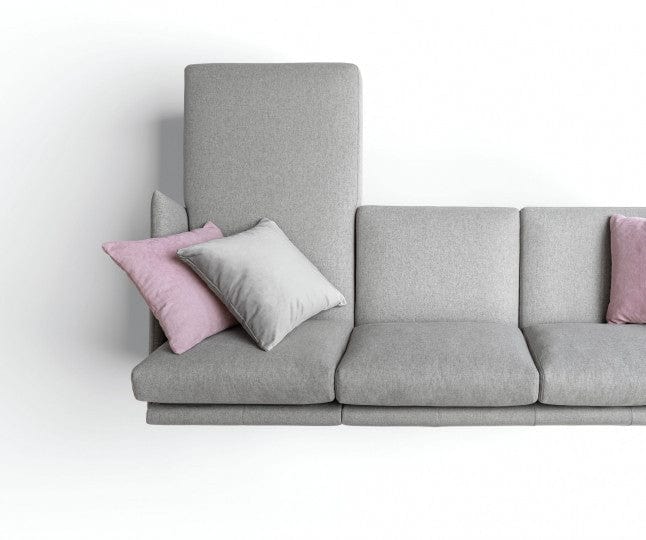 LeComfort Divano Angolare a destro 4 posti Mimes Grigio