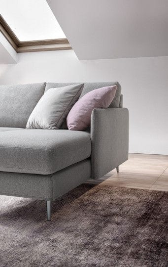 LeComfort Divano Angolare a destro 4 posti Mimes Grigio