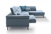 LeComfort Divano Angolare a destro 4 posti Notos Blu