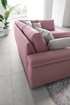 LeComfort Divano Angolare a destro 4 posti Papilis Rosa