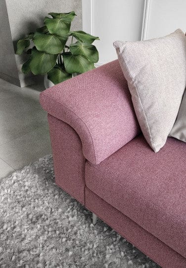 LeComfort Divano Angolare a destro 4 posti Papilis Rosa