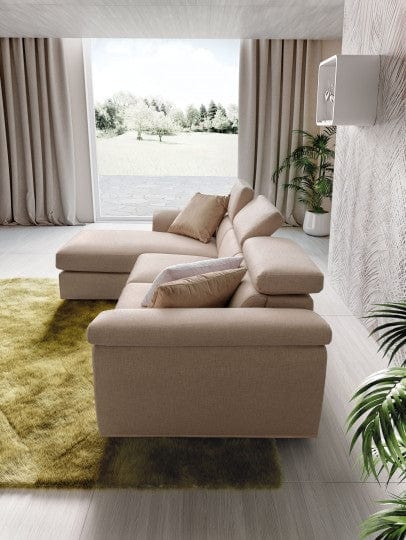 LeComfort Divano Angolare a destro 4 posti Pier Crema