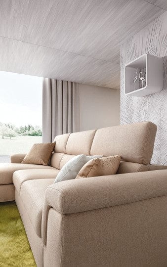 LeComfort Divano Angolare a destro 4 posti Pier Crema