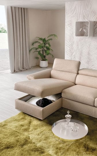 LeComfort Divano Angolare a destro 4 posti Pier Crema