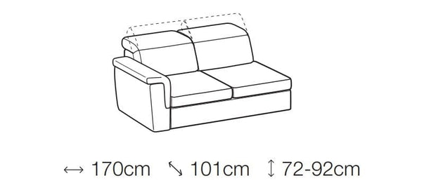LeComfort Divano Angolare a destro 4 posti Pier Crema