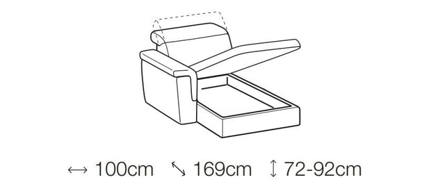 LeComfort Divano Angolare a destro 4 posti Pier Crema