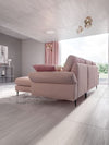 LeComfort Divano Angolare a destro 4 posti Thos Rosa