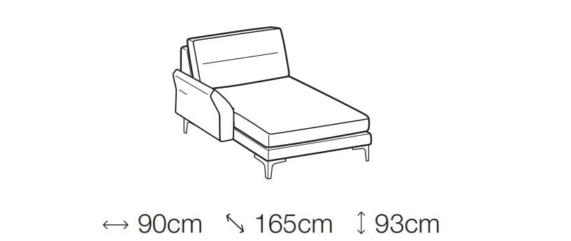LeComfort Divano Angolare a destro 4 posti Thos Rosa