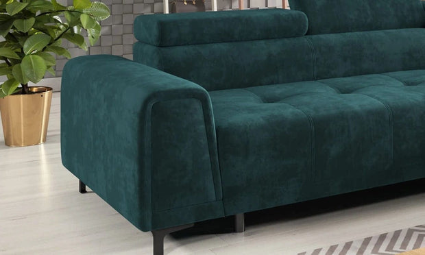 Divano Angolare a destro 4 posti Voltaire Mini Verde (6)