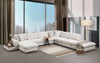 Asir Divano Angolare a destro 5 posti in tessuto Loop 11 Beige