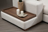 Asir Divano Angolare a destro 5 posti in tessuto Loop 11 Beige