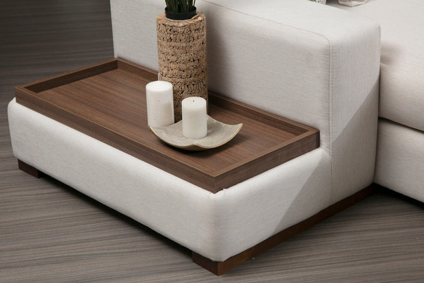 Asir Divano Angolare a destro 5 posti in tessuto Loop 11 Beige
