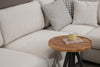 Asir Divano Angolare a destro 5 posti in tessuto Loop 11 Beige