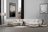 Asir Divano Angolare a destro 5 posti in tessuto Loop 9 Beige