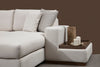 Asir Divano Angolare a destro 5 posti in tessuto Loop 9 Beige