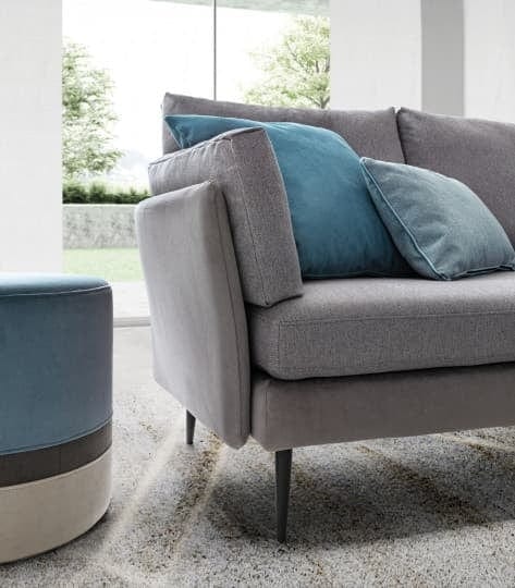 LeComfort Divano Angolare a destro 5 posti Ralphael Grigio