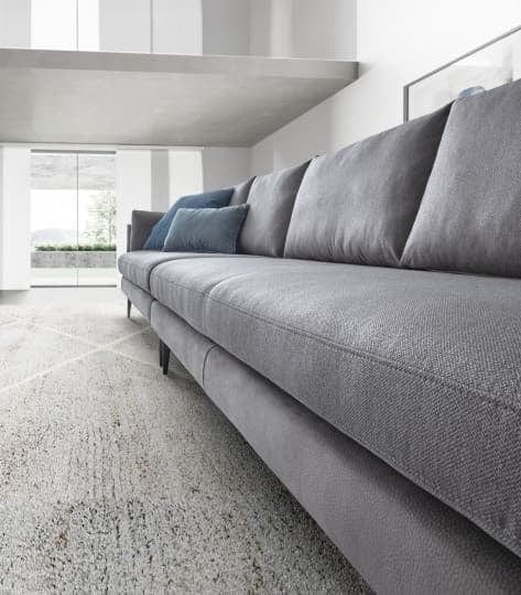 LeComfort Divano Angolare a destro 5 posti Ralphael Grigio