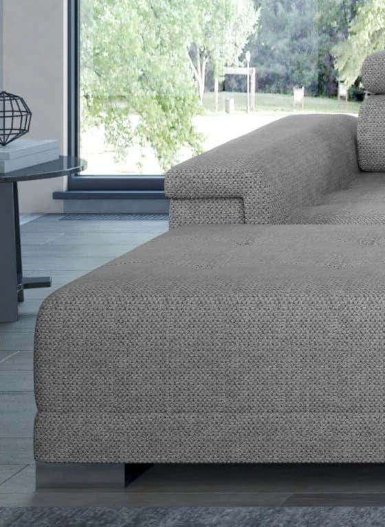 Wersal Divano Angolare a destro 6 posti Campis XL Grigio