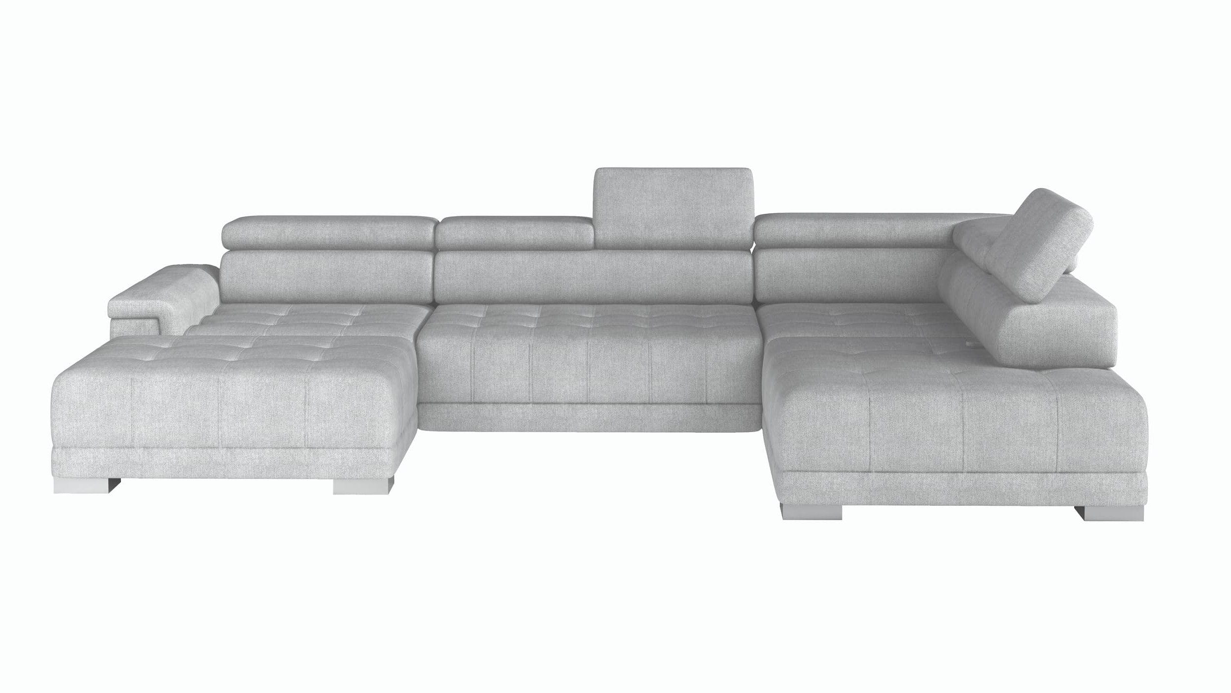 Wersal Divano Angolare a destro 6 posti Campis XL Grigio