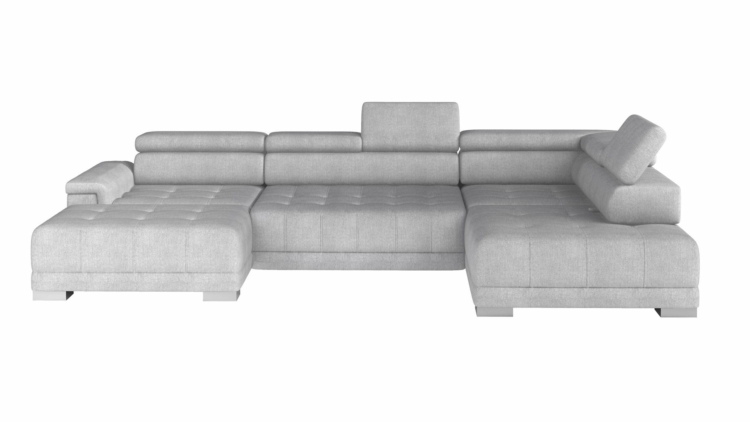 Wersal Divano Angolare a destro 6 posti Campis XL Grigio