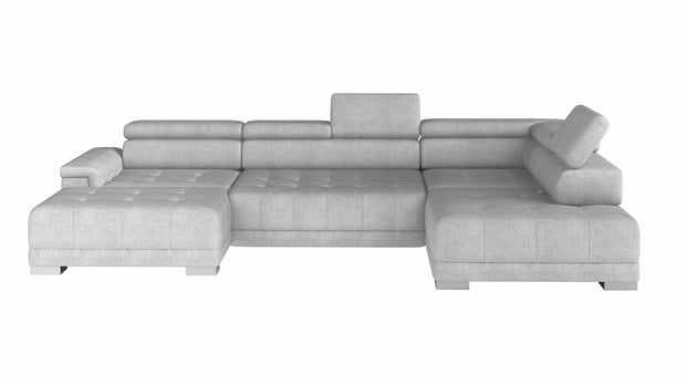 Wersal Divano Angolare a destro 6 posti Campis XL Grigio
