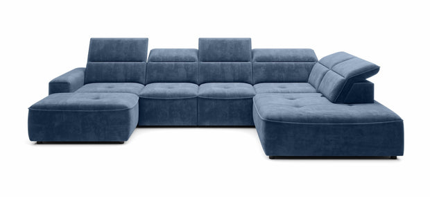 Wersal Divano Angolare a destro 6 posti Combi XL Blu
