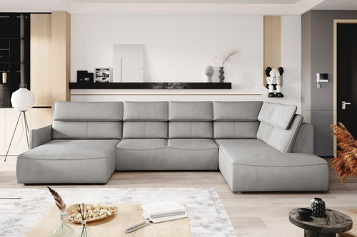 Divano Angolare a destro 6 posti Magus XL Grigio