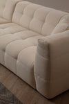 Asir Divano Angolare a sinistro 3 posti in tessuto Cady 3 Beige