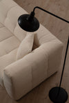 Asir Divano Angolare a sinistro 3 posti in tessuto Cady 3 Beige