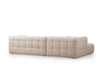 Asir Divano Angolare a sinistro 3 posti in tessuto Cady 3 Beige