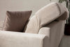 Asir Divano Angolare a sinistro 3 posti in tessuto Frido Beige