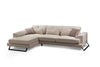 Asir Divano Angolare a sinistro 3 posti in tessuto Frido Beige
