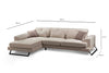 Asir Divano Angolare a sinistro 3 posti in tessuto Frido Beige