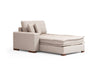 Asir Divano Angolare a sinistro 3 posti in tessuto Lena Beige