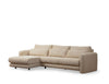 Asir Divano Angolare a sinistro 3 posti in tessuto Lily Beige