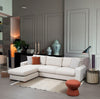 Asir Divano Angolare a sinistro 3 posti in tessuto Loop 17 Beige