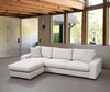 Asir Divano Angolare a sinistro 3 posti in tessuto Loop 17 Beige