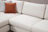 Asir Divano Angolare a sinistro 3 posti in tessuto Loop 17 Beige