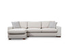 Asir Divano Angolare a sinistro 3 posti in tessuto Loop 17 Beige