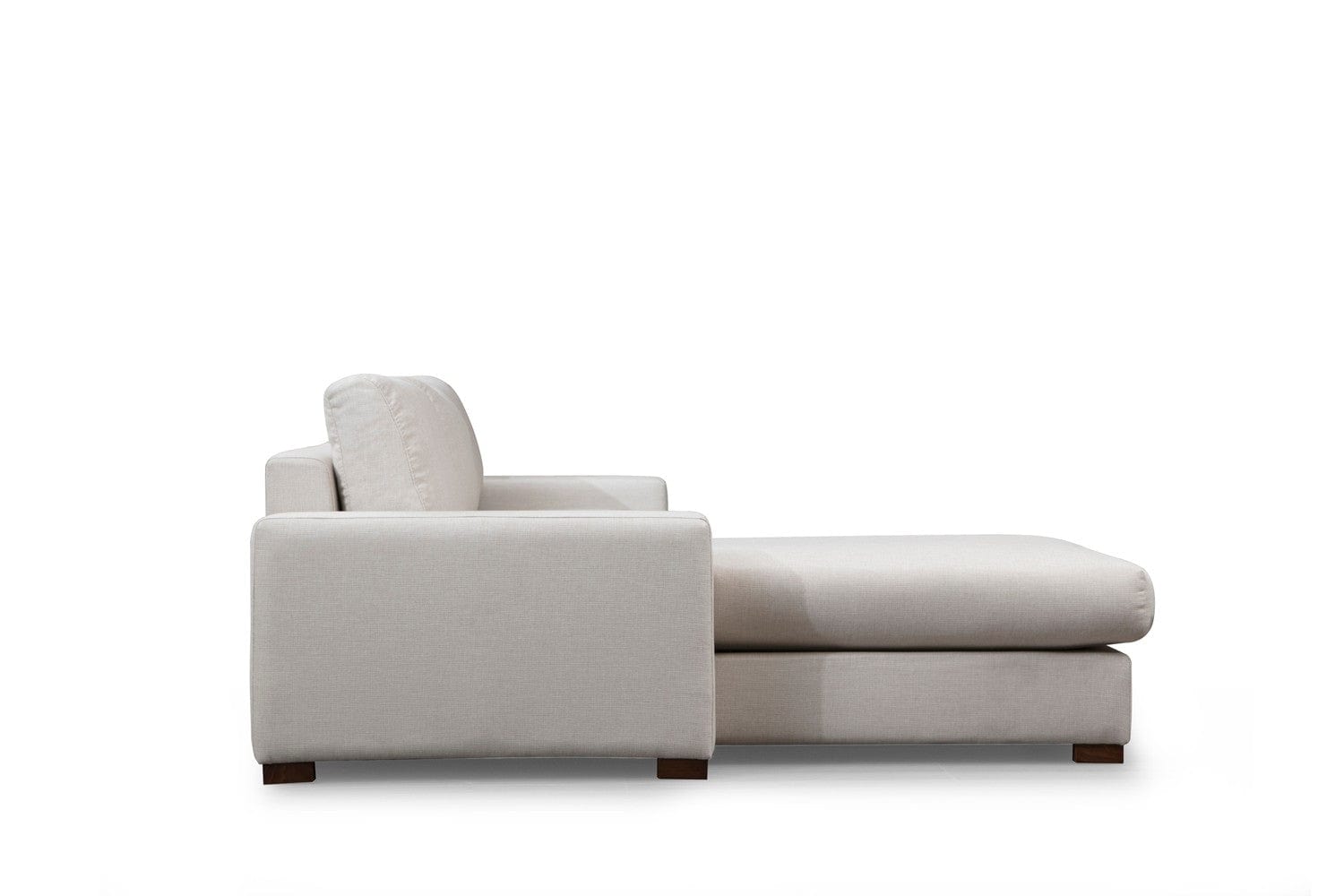 Asir Divano Angolare a sinistro 3 posti in tessuto Loop 17 Beige