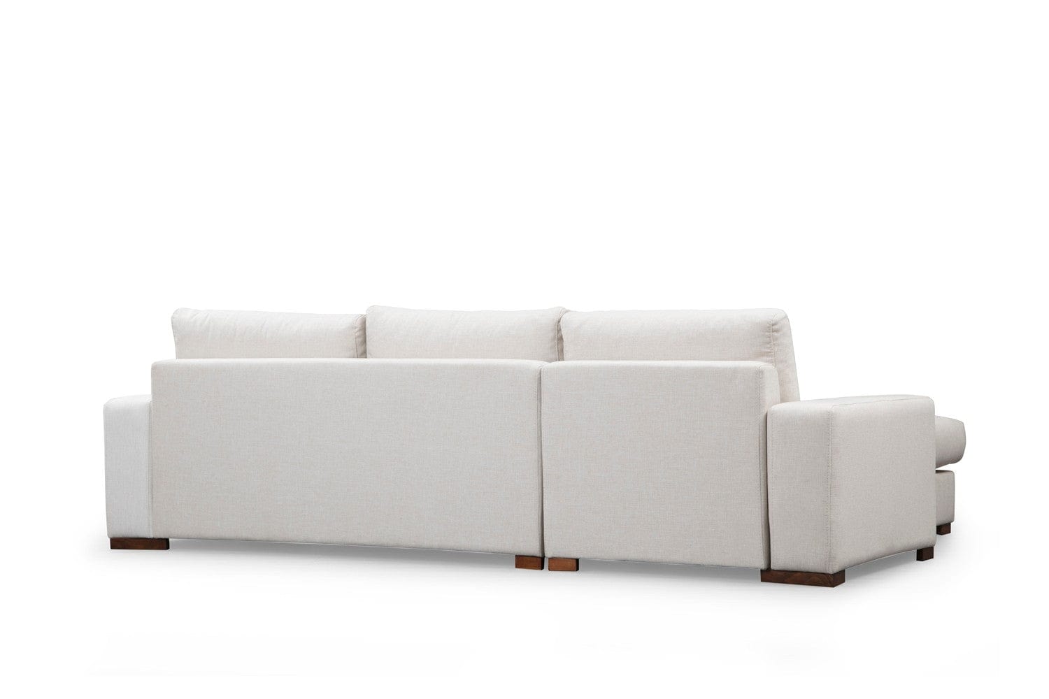 Asir Divano Angolare a sinistro 3 posti in tessuto Loop 17 Beige