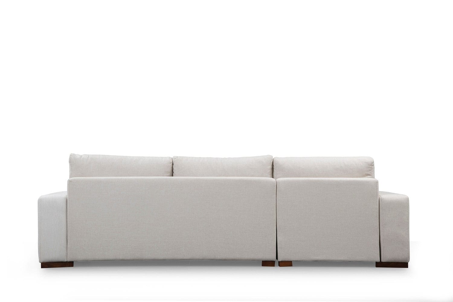 Asir Divano Angolare a sinistro 3 posti in tessuto Loop 17 Beige