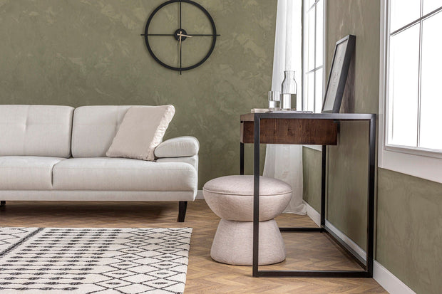 Asir Divano Angolare a sinistro 3 posti in tessuto Mustang Piccola Beige