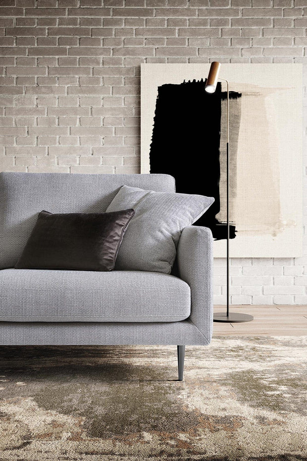 LeComfort Divano Angolare a sinistro 3 posti Tedy Grigio