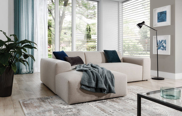 Divano Angolare a sinistro 3 posti Zeustron L Beige (1)