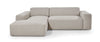 Divano Angolare a sinistro 3 posti Zeustron L Beige (2)