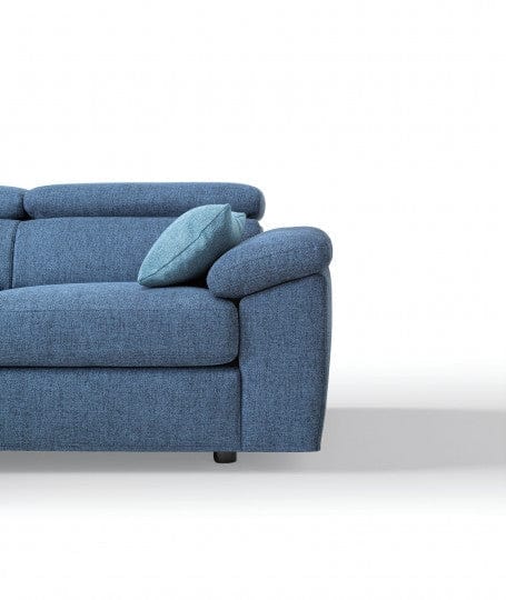 LeComfort Divano Angolare a sinistro 4 posti Adelis Blu